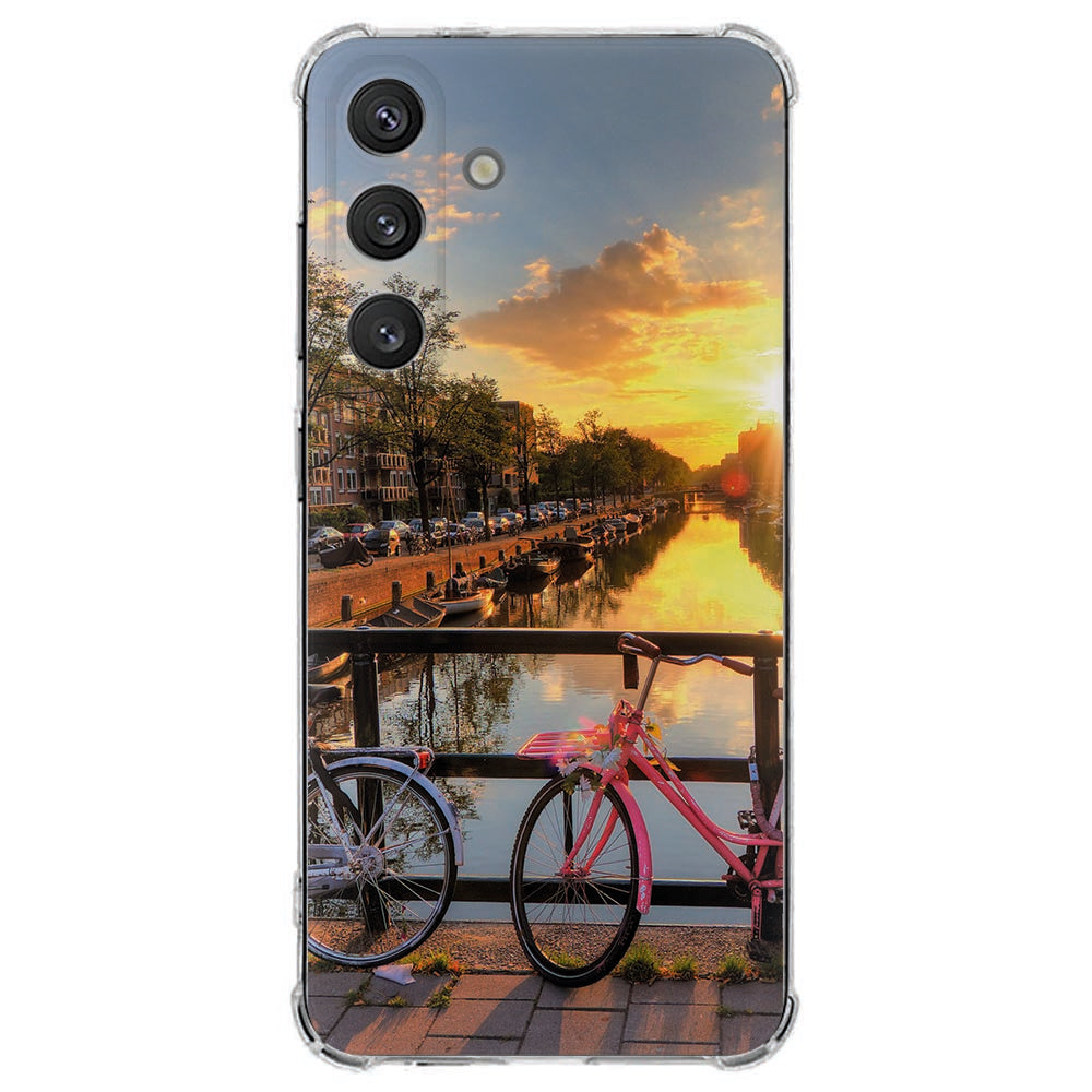 Samsung Galaxy S25 FE Hoesje - Amsterdamse Grachten TPU Antishock