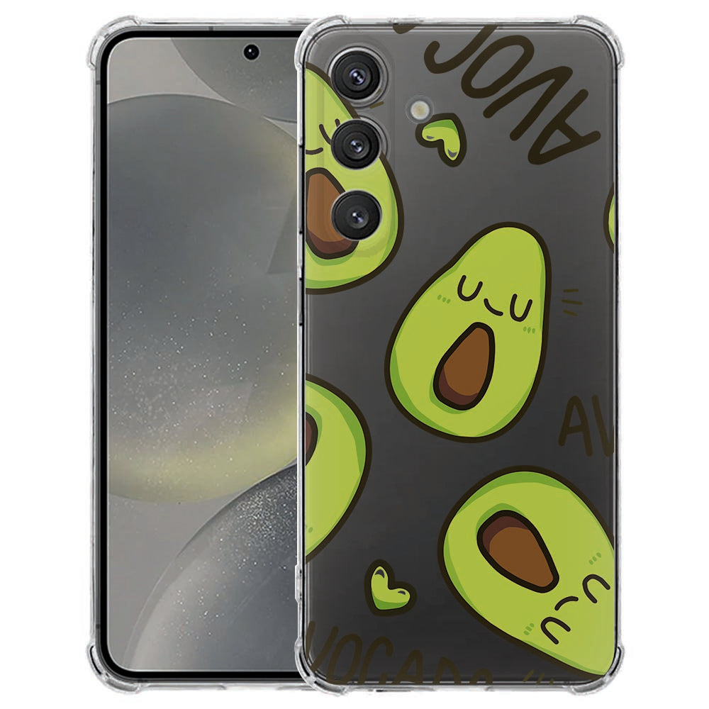 Samsung Galaxy S25 FE Hoesje - Avocado Singing TPU Antishock