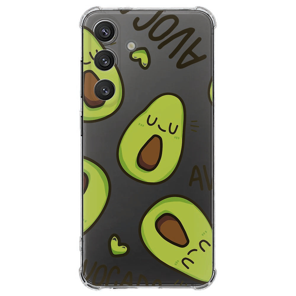 Samsung Galaxy S25 FE Hoesje - Avocado Singing TPU Antishock