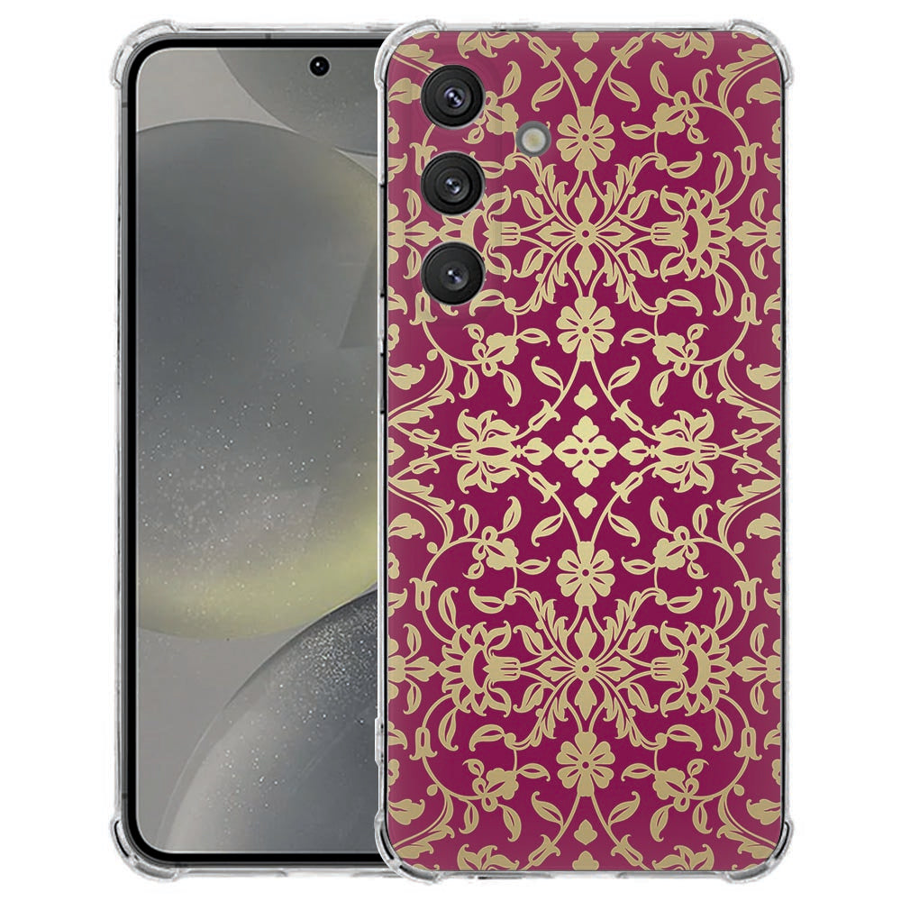 Samsung Galaxy S25 FE Hoesje - Barok Pink TPU Antishock