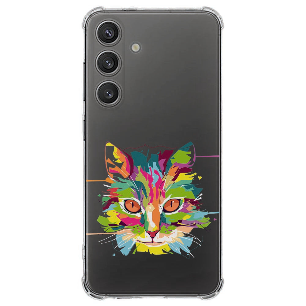 Samsung Galaxy S25 FE Hoesje - Cat Color TPU Antishock