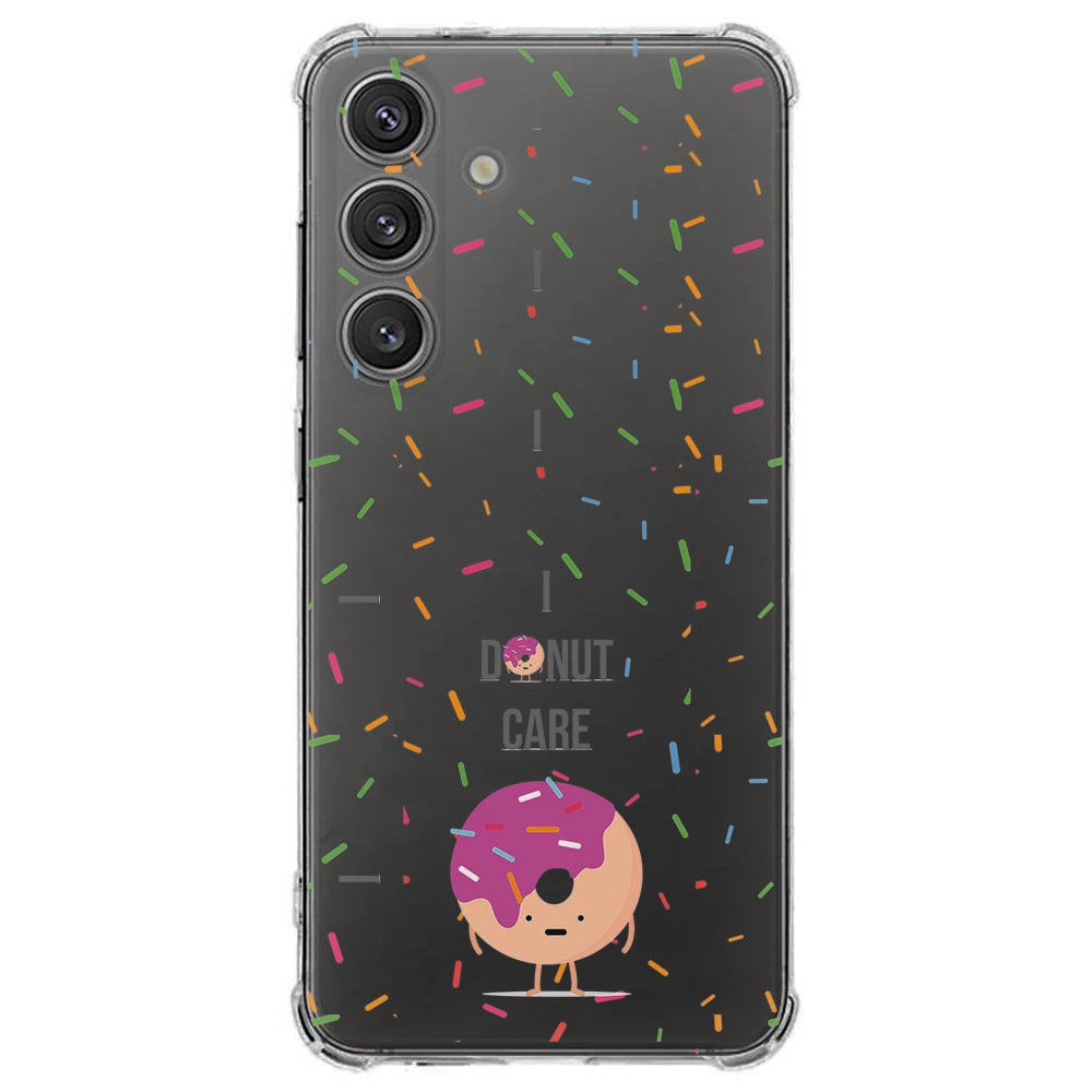 Samsung Galaxy S25 FE Hoesje - Hoesje Donut Roze TPU Antishock
