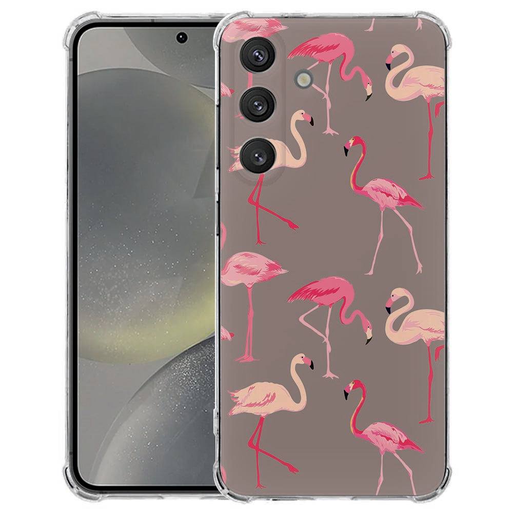 Samsung Galaxy S25 FE Hoesje - Flamingo TPU Antishock