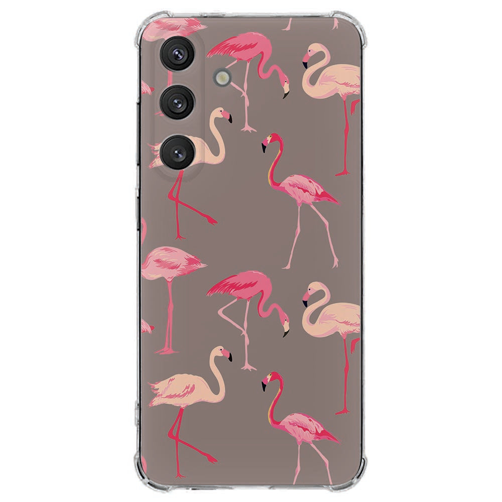 Samsung Galaxy S25 FE Hoesje - Flamingo TPU Antishock