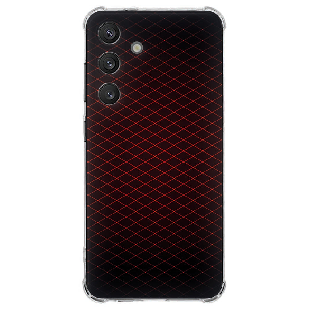 Samsung Galaxy S25 FE Hoesje - Geruit Rood TPU Antishock