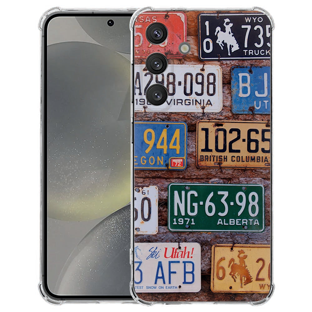 Samsung Galaxy S25 FE Hoesje - Kentekenplaten TPU Antishock
