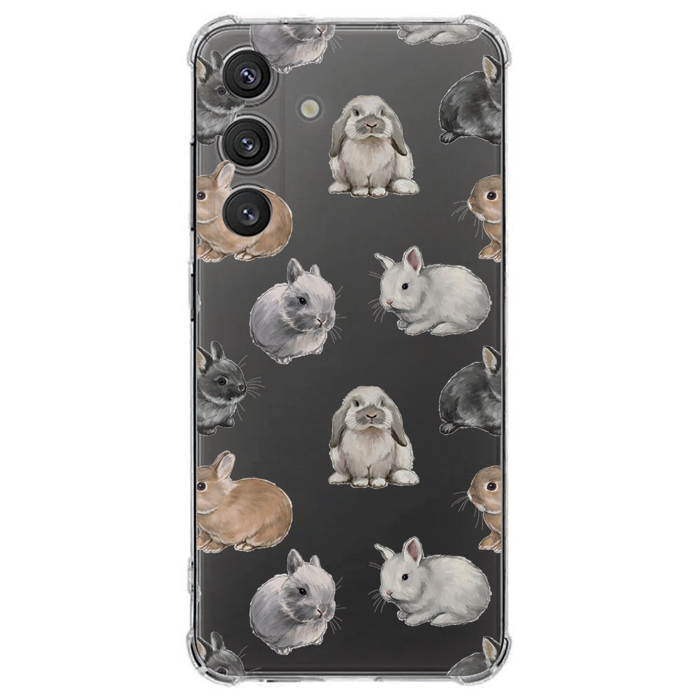 Samsung Galaxy S25 FE Hoesje - Konijntjes TPU Antishock
