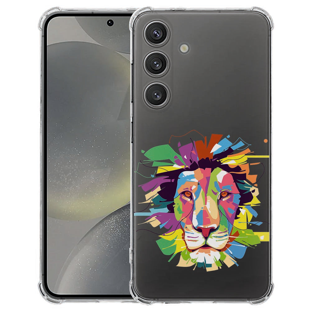 Samsung Galaxy S25 FE Hoesje - Lion Color TPU Antishock