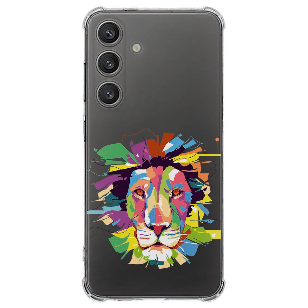 Samsung Galaxy S25 FE Hoesje - Lion Color TPU Antishock