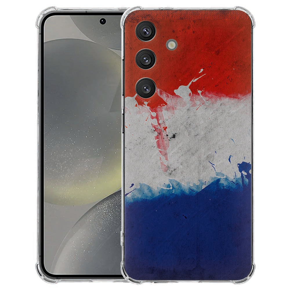 Samsung Galaxy S25 FE hoesje – Nederlandse vlag – schokbestendig TPU