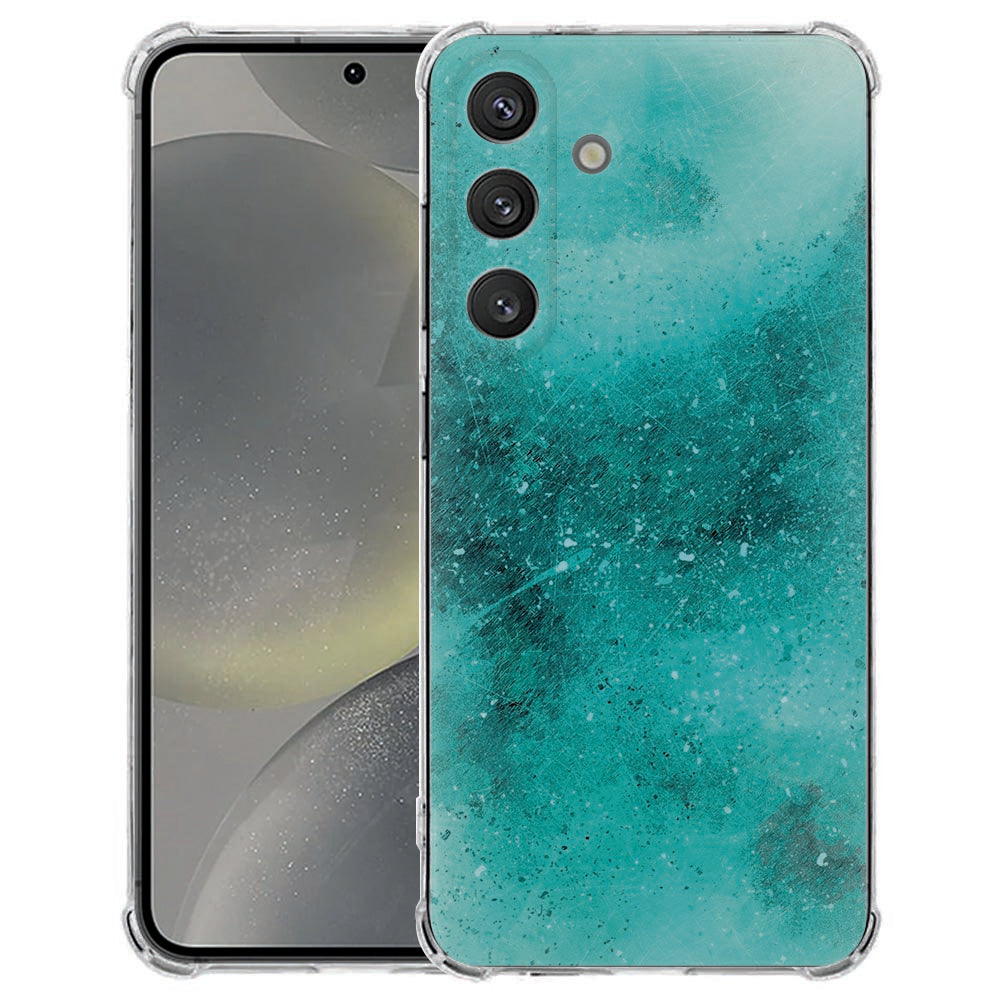 Samsung Galaxy S25 FE Hoesje - Painting Blue TPU Antishock