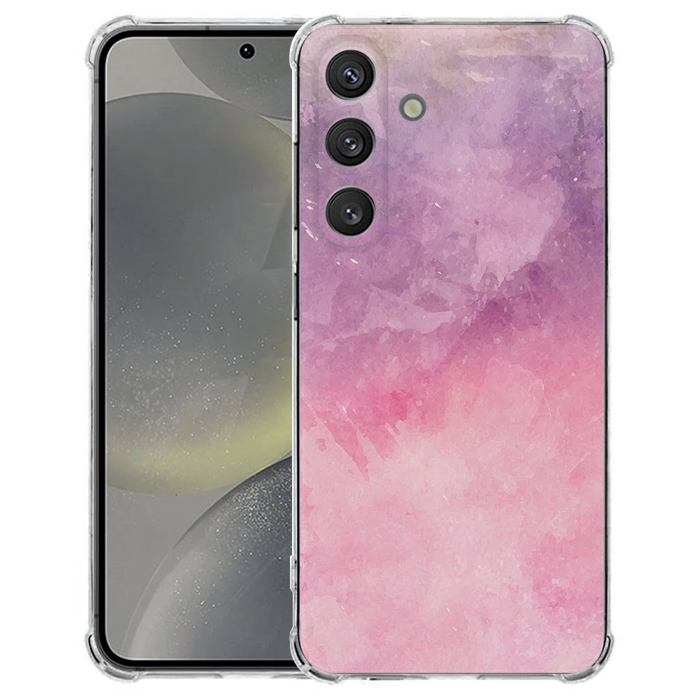 Samsung Galaxy S25 FE Hoesje - Pink Purple Paint TPU Antishock