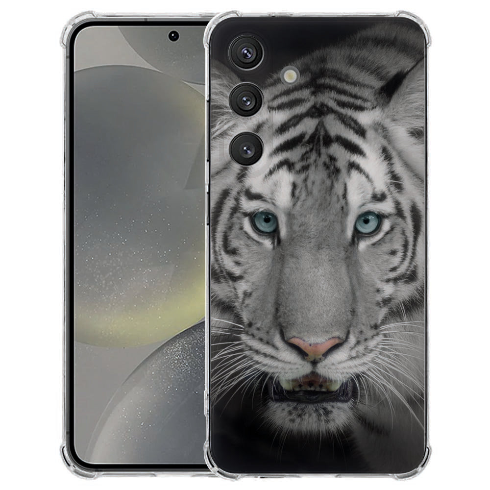Samsung Galaxy S25 FE Softcase Tijger TPU Antishock Vooraanzicht.