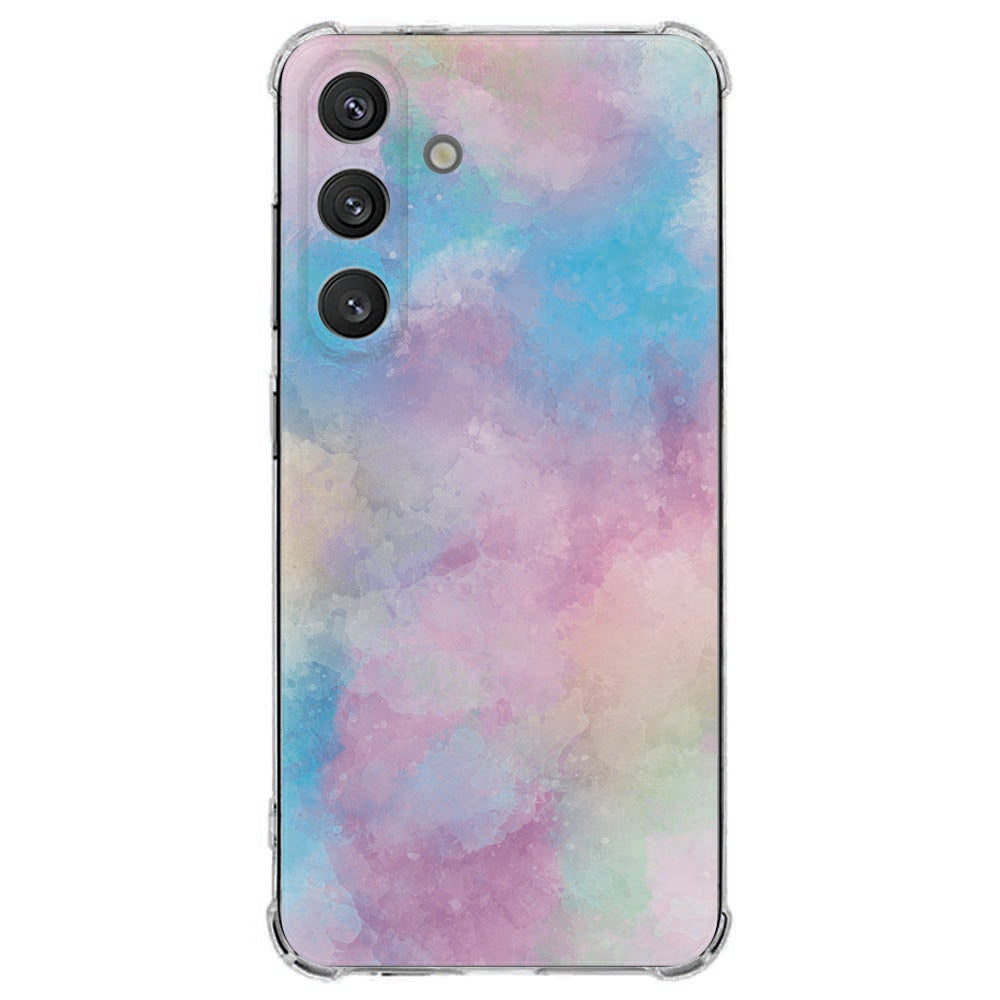 Samsung Galaxy S25 FE Softcase - Watercolor Light TPU Antishock Achteraanzicht.