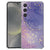 Samsung Galaxy S25 FE Hoesje Watercolor Paars TPU Antishock Vooraanzicht Achteraanzicht.
