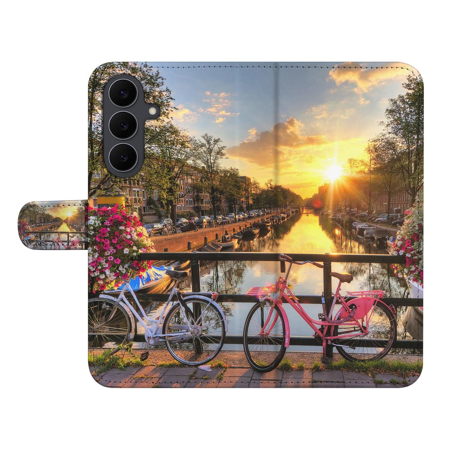 Amsterdamse Grachten book case voor de Samsung Galaxy S26 FE