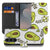 Samsung Galaxy S26 FE bookcase hoesje met Avocado Singing design in groen en wit