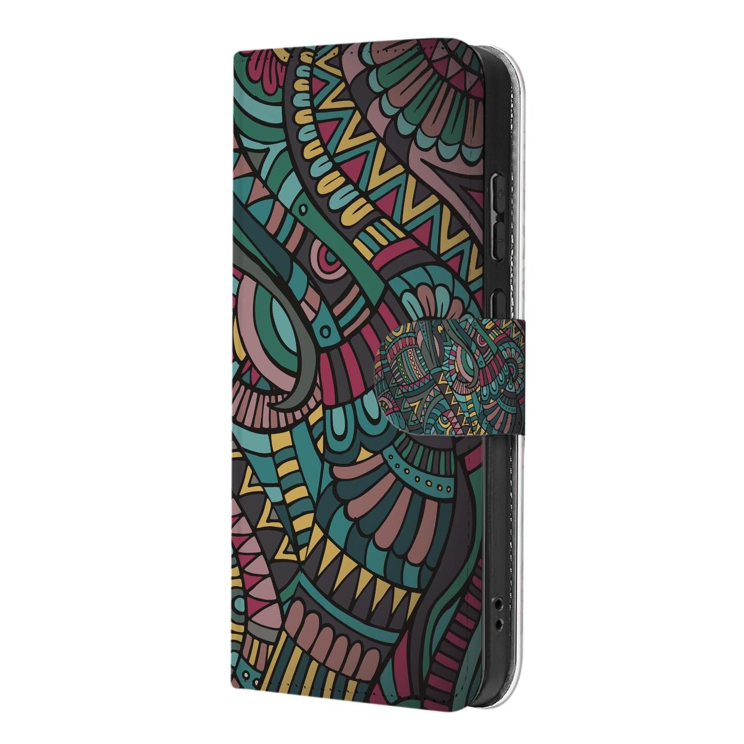 Wallet hoesje Aztec voor Samsung Galaxy S26 FE met stiksel langs de randen