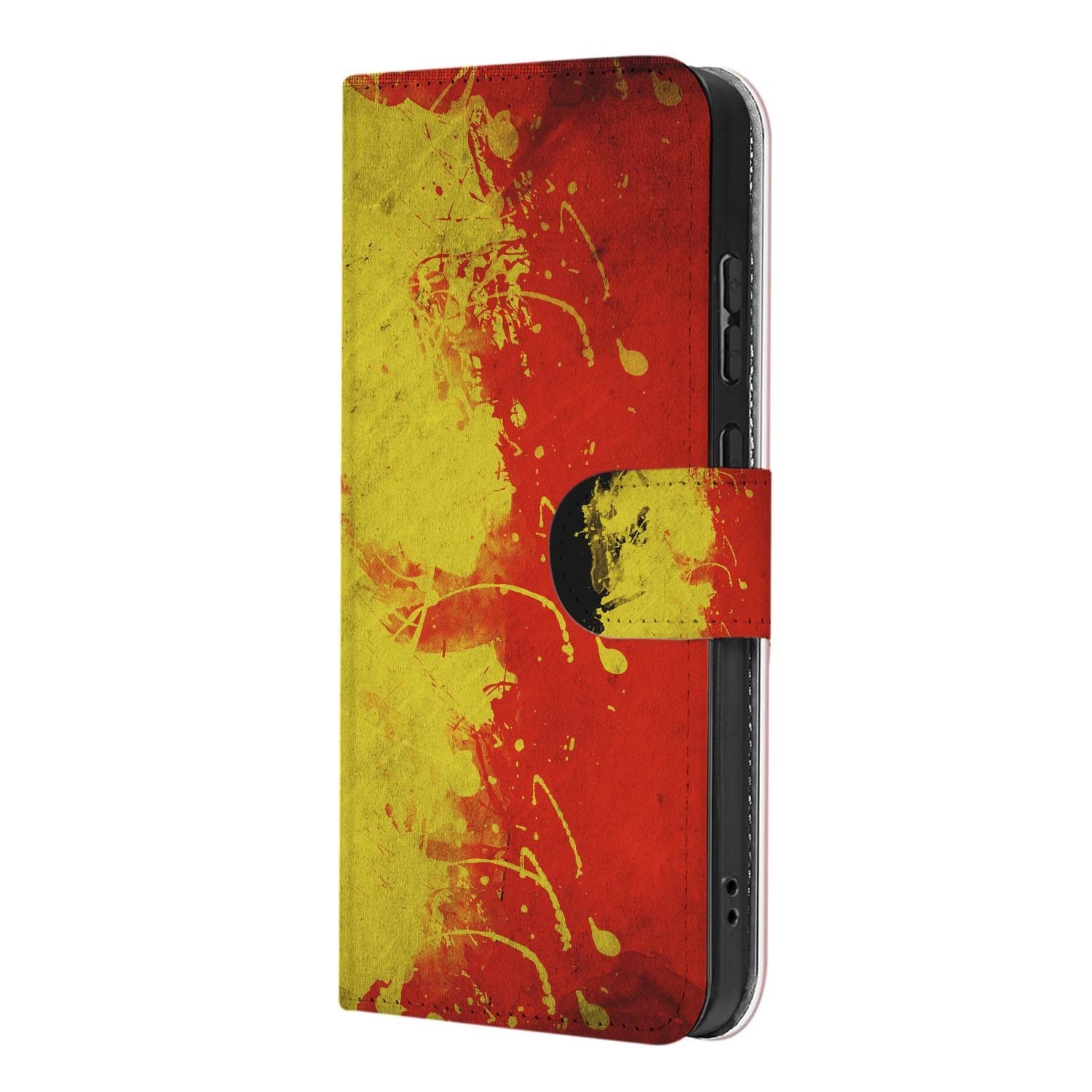 Kunstleren klaphoesje voor Samsung Galaxy S26 FE met print van de vlag van België