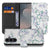 Samsung Galaxy S26 FE bookcase hoesje met Blossom White bloesemdesign op wit kunstleer