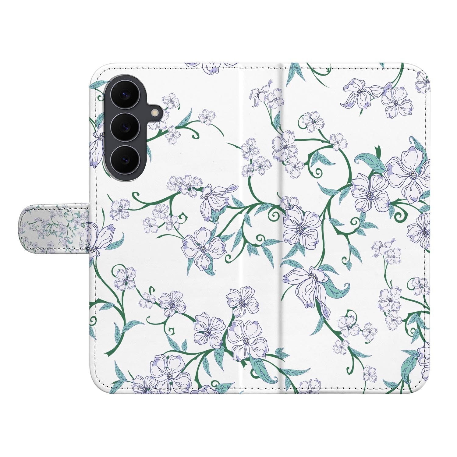 Blossom White book case voor de Samsung Galaxy S26 FE met pasjesvakken