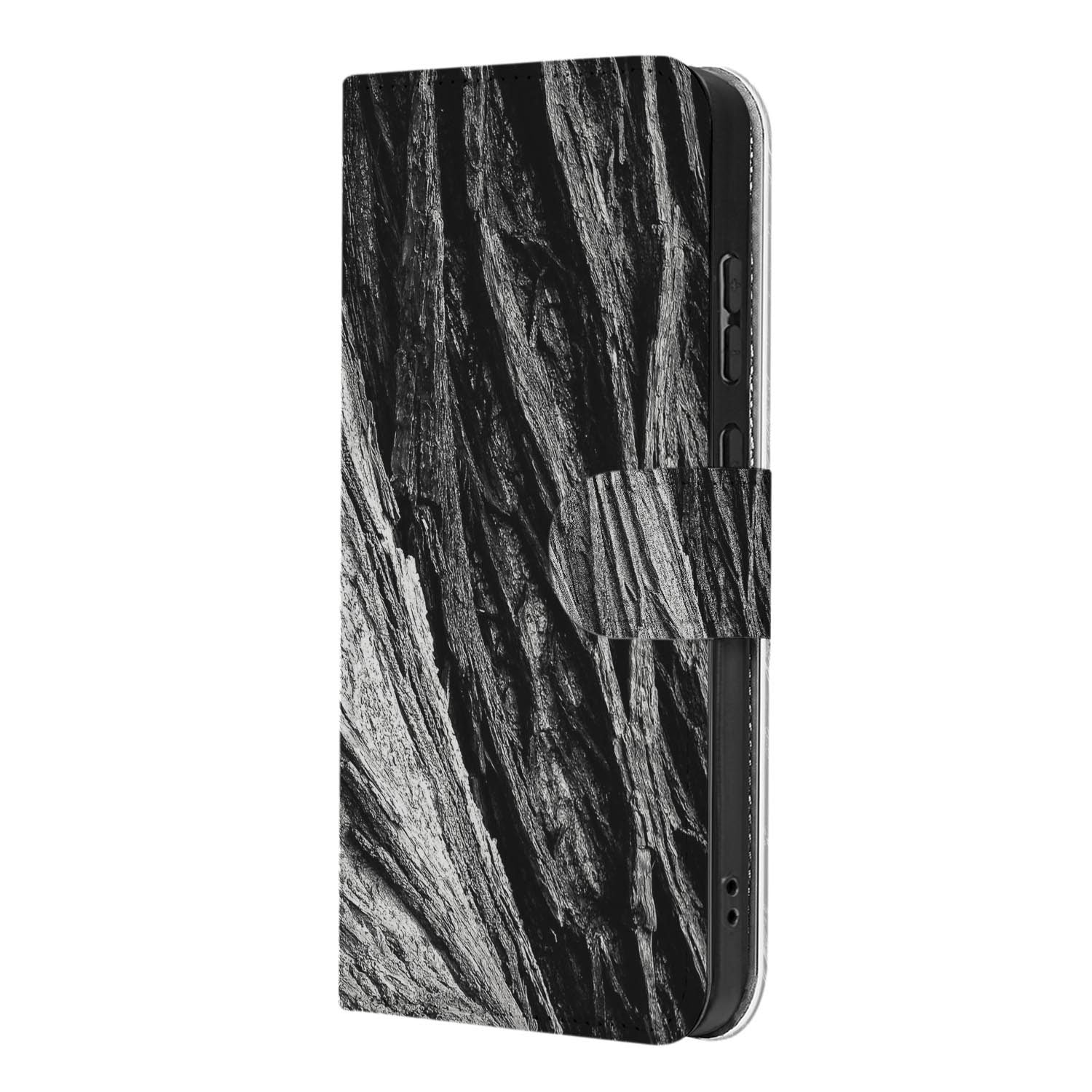 Kunstleren klaphoesje met Boomschors motief voor Samsung Galaxy S26 FE
