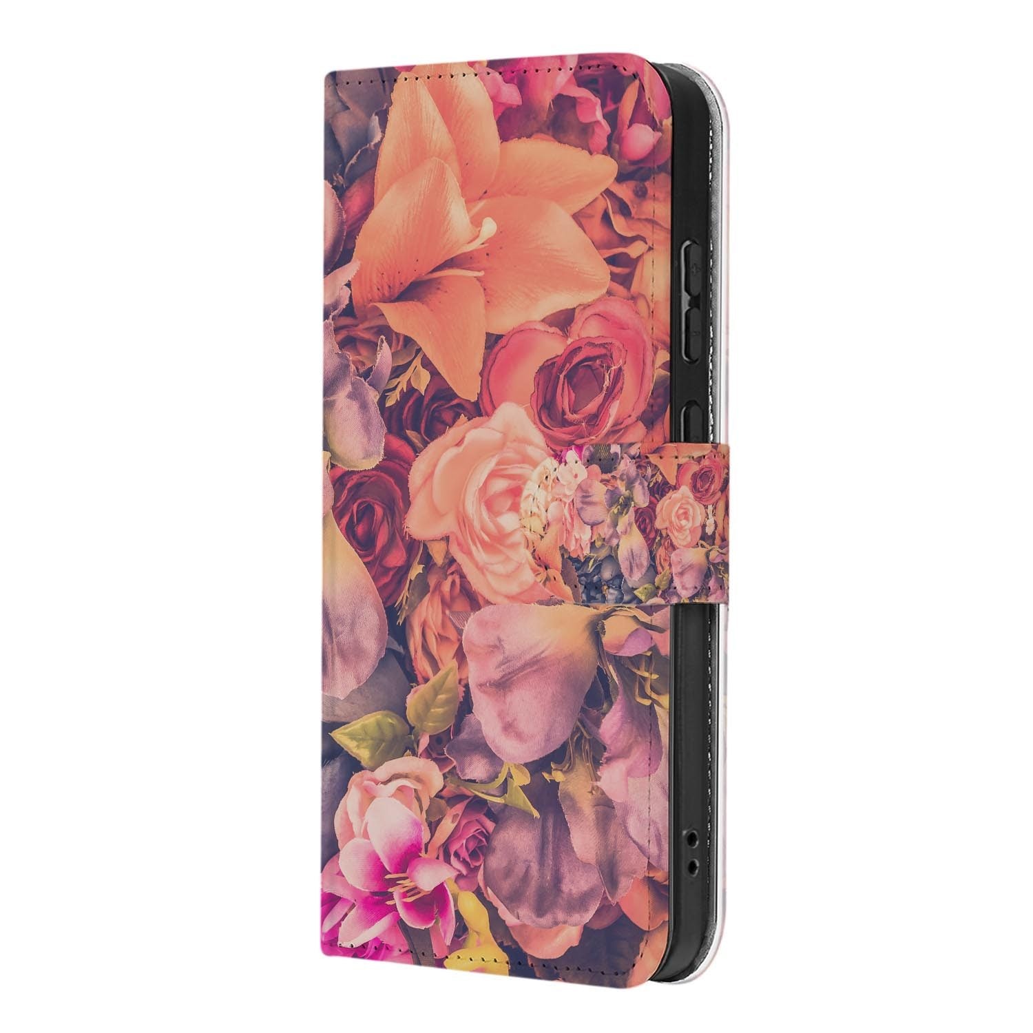 Kunstleren klaphoesje Bosje Bloemen voor de Samsung Galaxy S26 FE