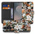 Samsung Galaxy S26 FE bookcase hoesje met Dark Flowers bloemenprint