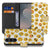 Samsung Galaxy S26 FE bookcase hoesje met vrolijk Emoji-design in geel en zwart