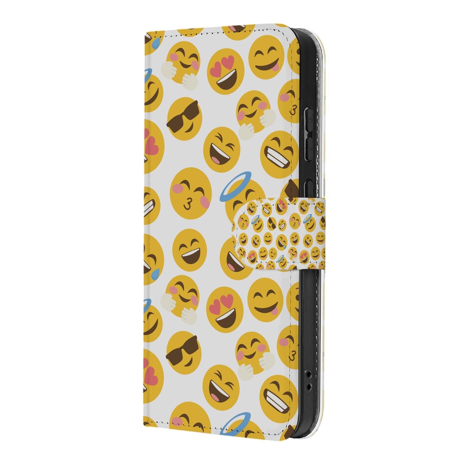 Kunstleren klaphoesje met Emoji-design voor de Samsung Galaxy S26 FE