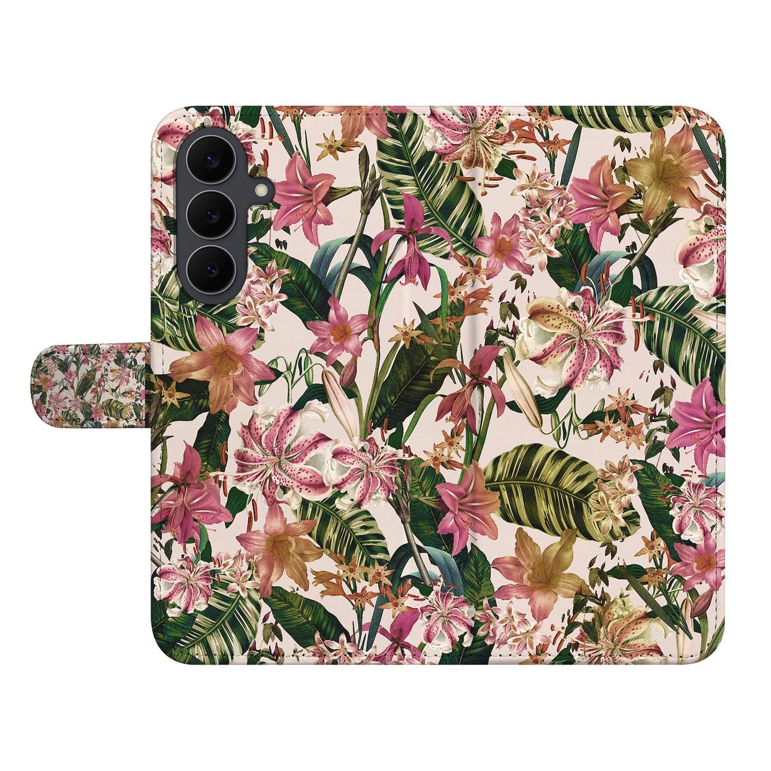 Book case voor de Samsung Galaxy S26 FE met het rose Flowers-design