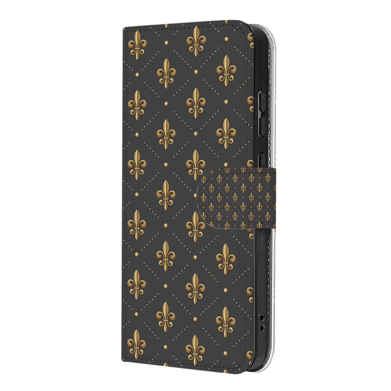 Kunstleren klaphoesje in Franse Lelie stijl voor Samsung Galaxy S26 FE