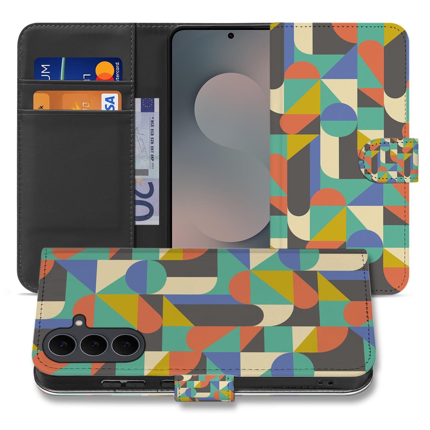 Samsung Galaxy S26 FE bookcase hoesje met Funky Retro print