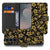 Samsung Galaxy S26 FE bookcase hoesje met Gouden Bloemen design in goud en zwart