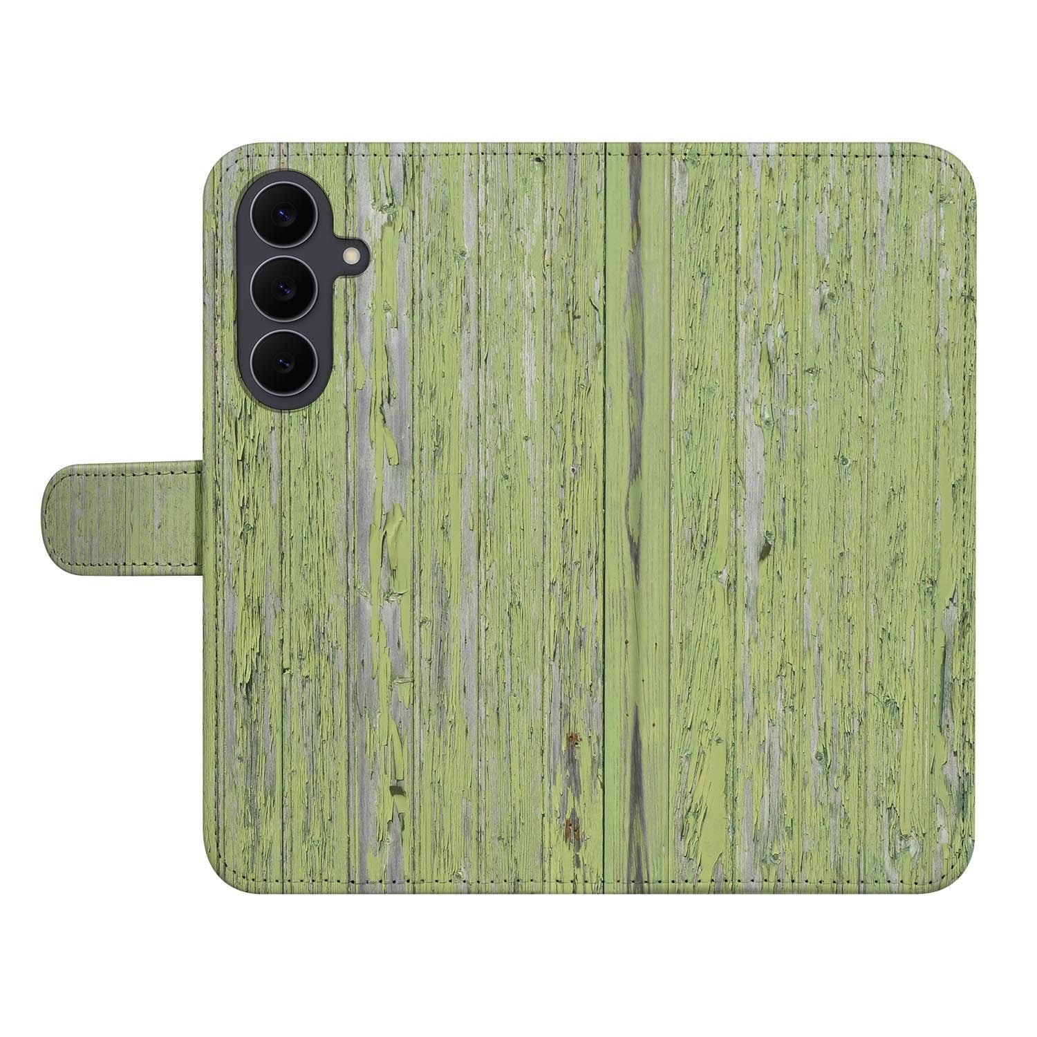 Green Wood book case voor de Samsung Galaxy S26 FE met pasjesvakken