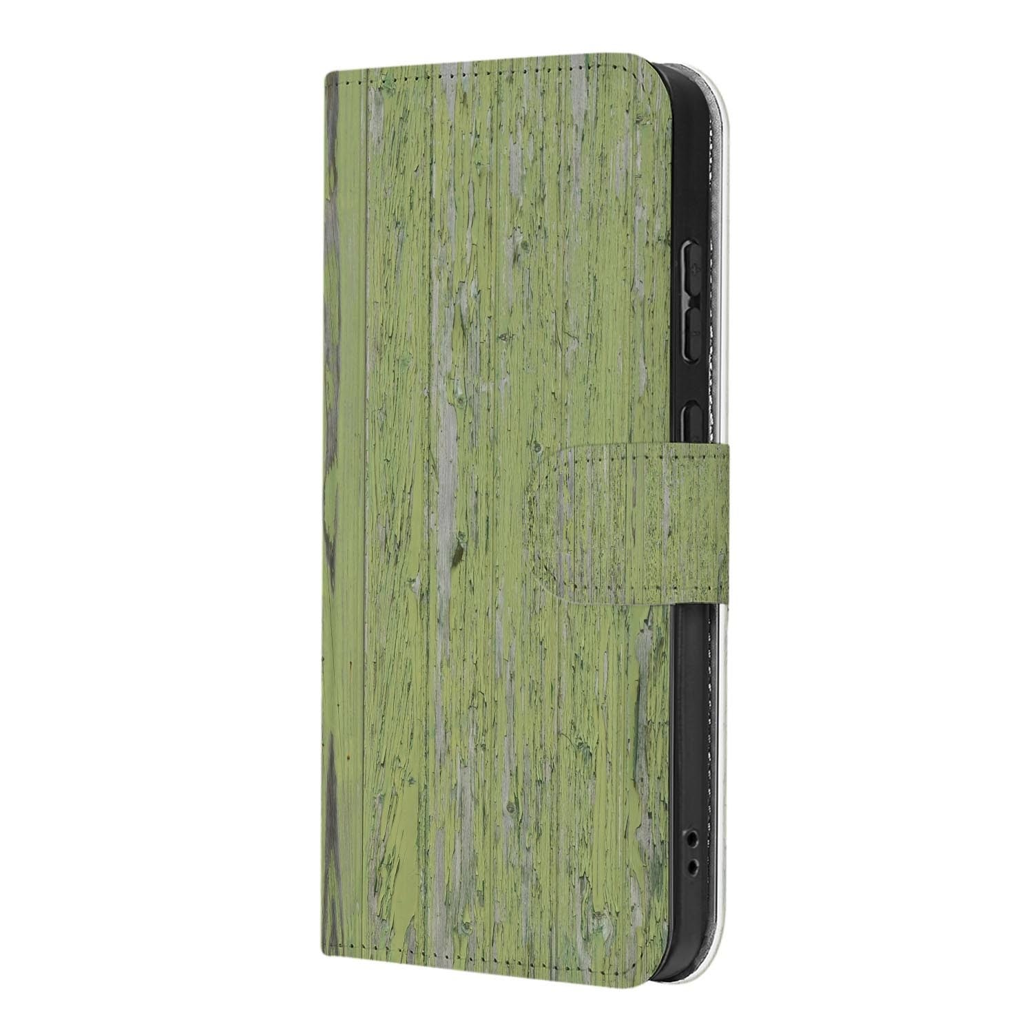 Kunstleren klaphoesje Green Wood voor de Samsung Galaxy S26 FE