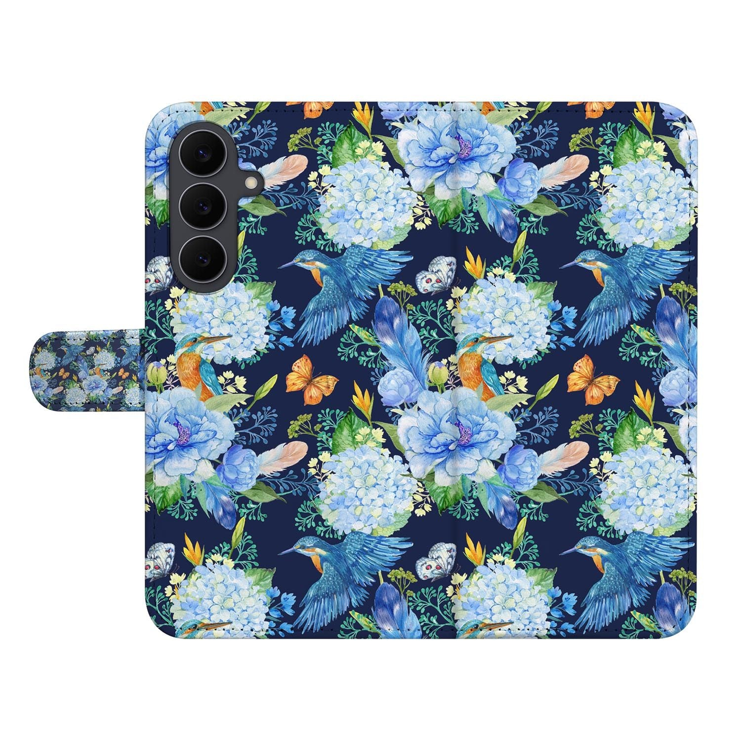 Book case voor de Samsung Galaxy S26 FE met kleurrijke IJsvogel-print