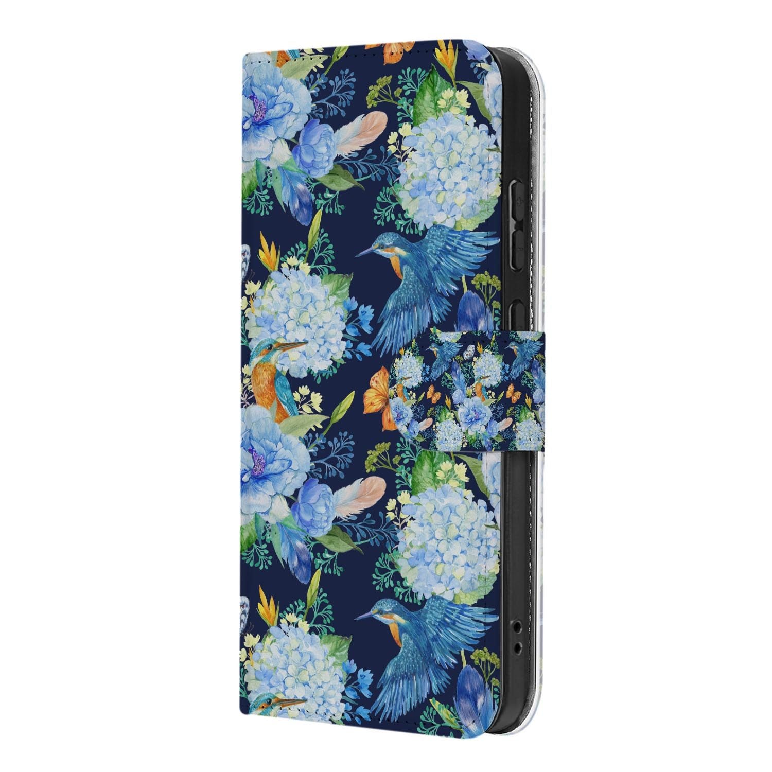 Kunstleren klaphoesje voor de Samsung Galaxy S26 FE met IJsvogel-afbeelding
