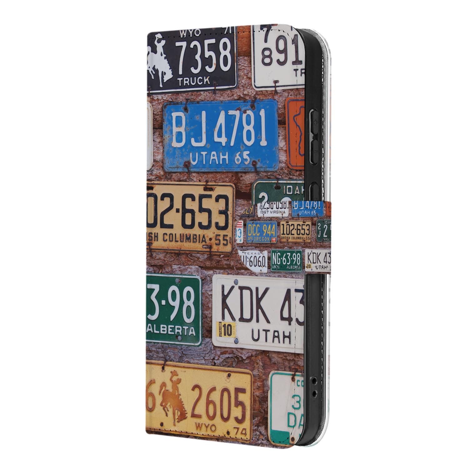 Book case voor de Samsung Galaxy S26 FE met nostalgisch Kentekenplaten ontwerp
