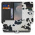 Samsung Galaxy S26 FE bookcase hoesje met zwart-wit Koeienvlekken design