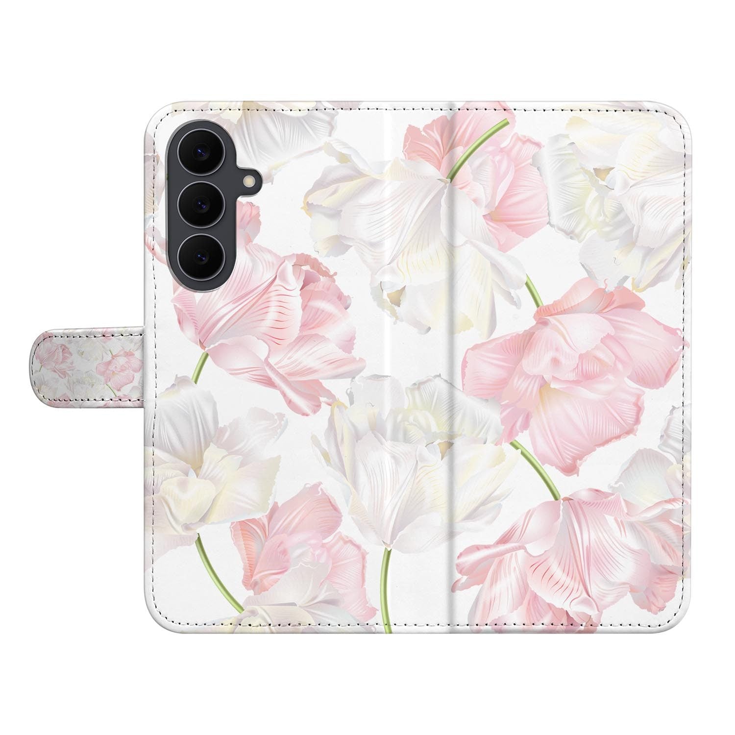 Lovely Flowers book case voor de Samsung Galaxy S26 FE met vakjes voor pasjes