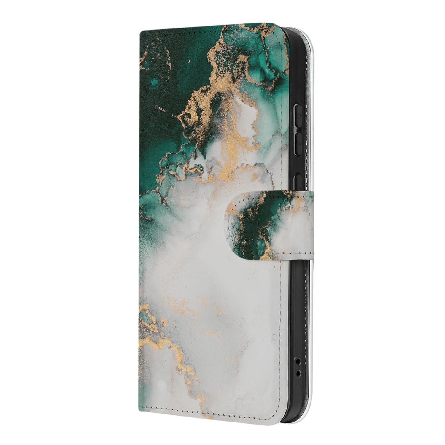 Kunstleren klaphoesje Marmer Groen voor de Samsung Galaxy S26 FE