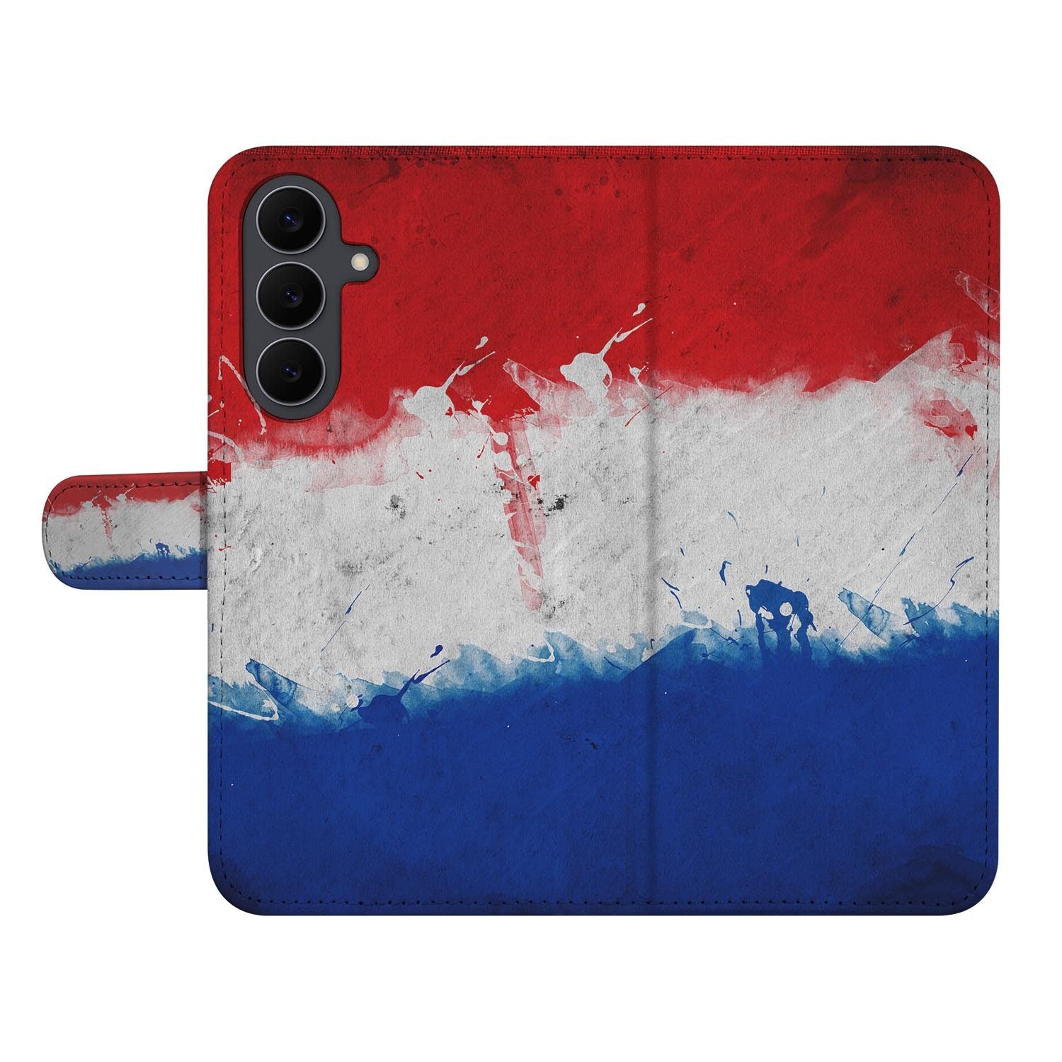 Nederland book case voor de Samsung Galaxy S26 FE met rood-wit-blauwe vlagprint