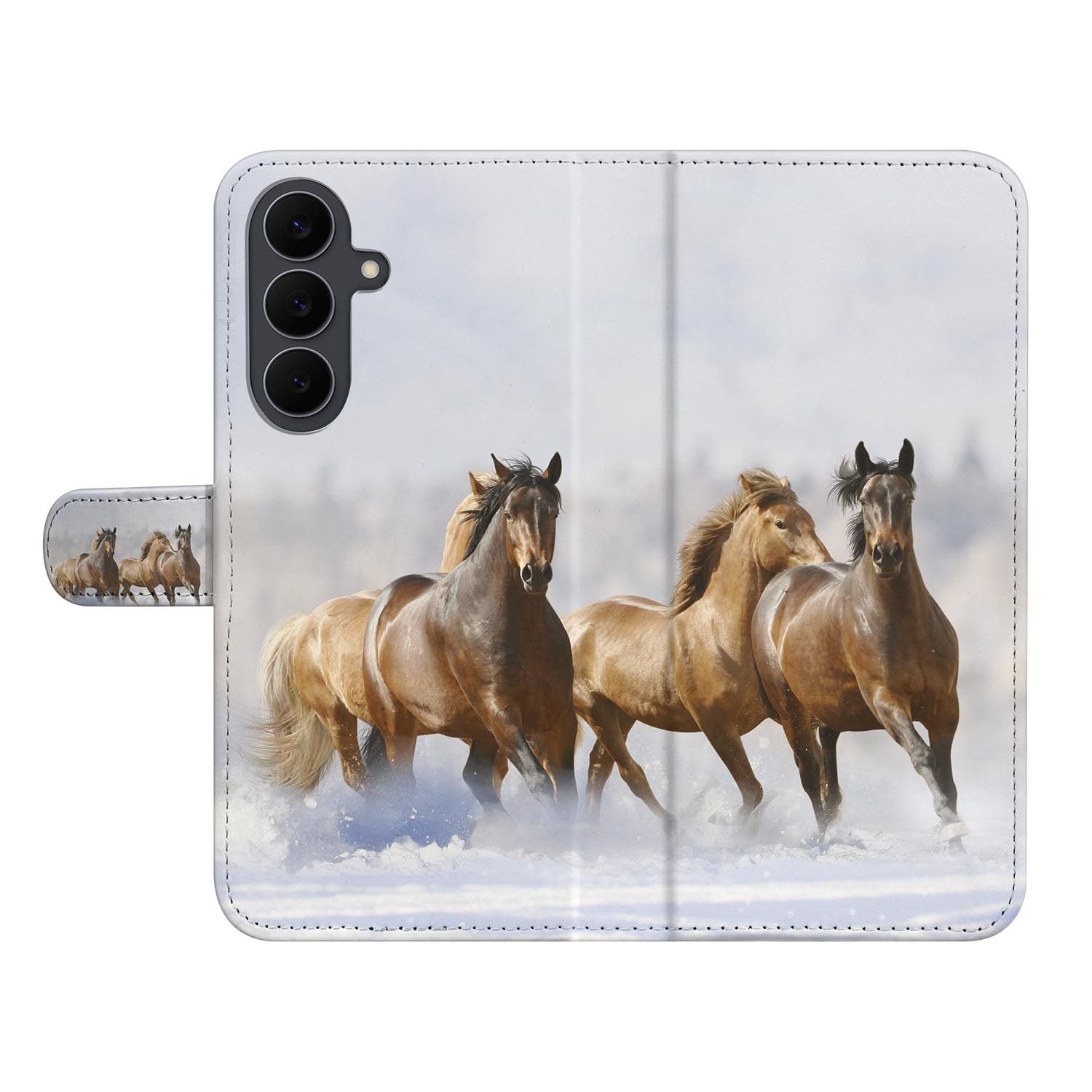 Book case met Paarden ontwerp voor de Samsung Galaxy S26 FE