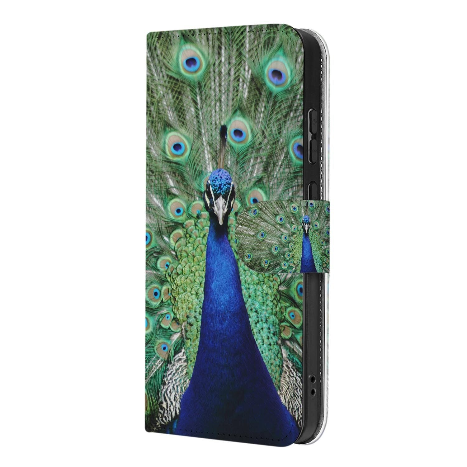 Kunstleren klaphoesje voor Samsung Galaxy S26 FE met Pauw motief