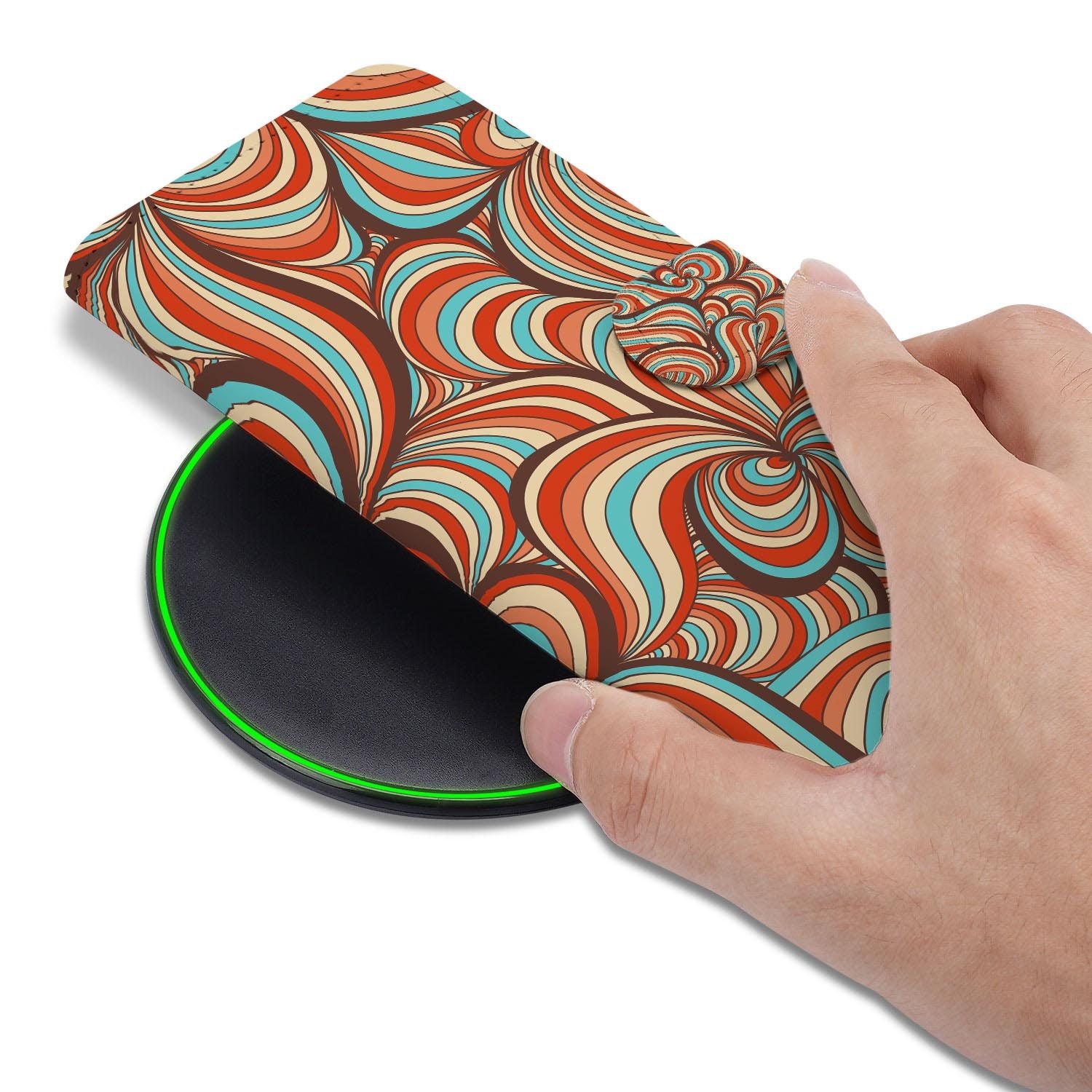 Retro design op een Samsung Galaxy S26 FE hoesje met pasjeshouder en briefgeldvak