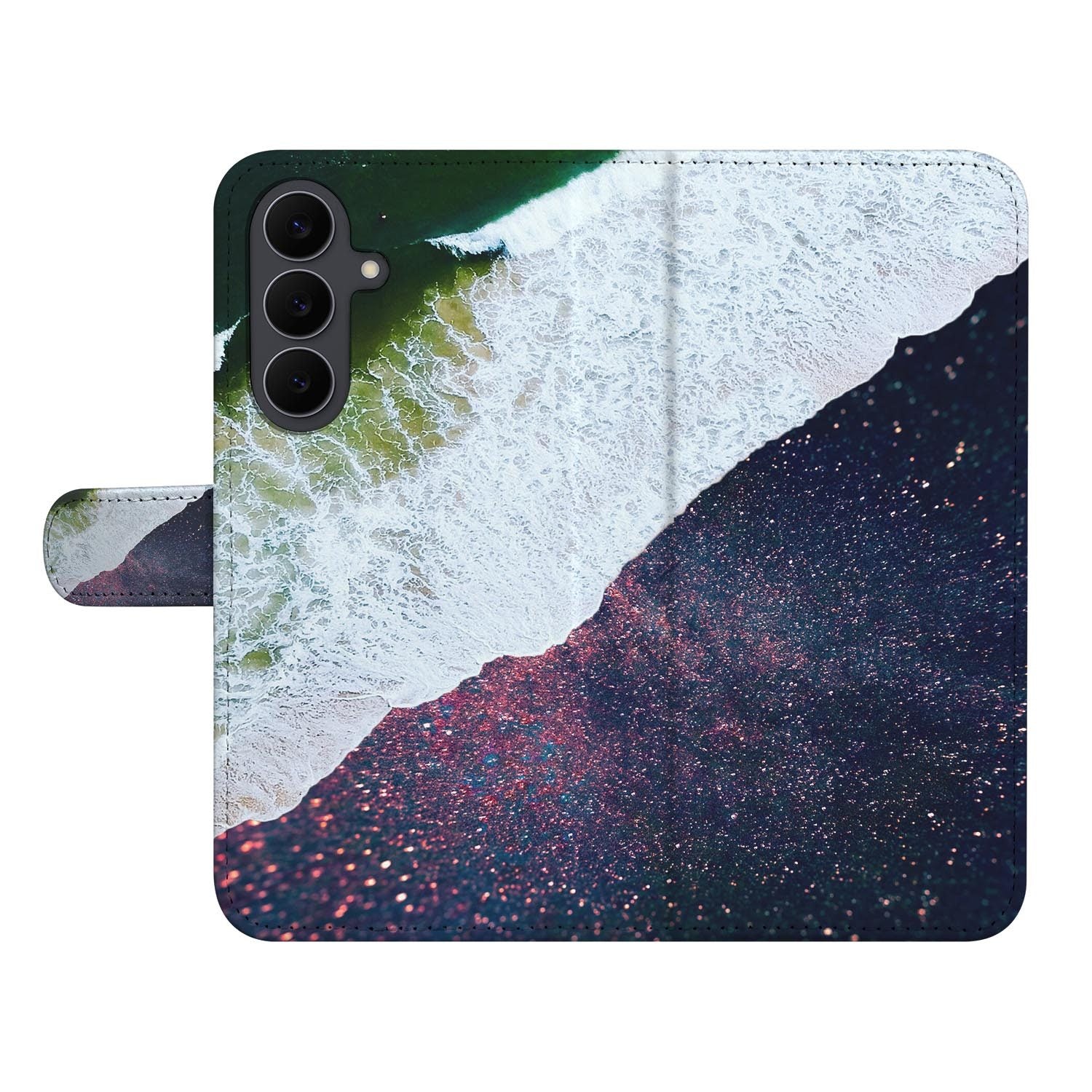 Wallet hoesje Sea in Space voor de Samsung Galaxy S26 FE met pasjeshouder