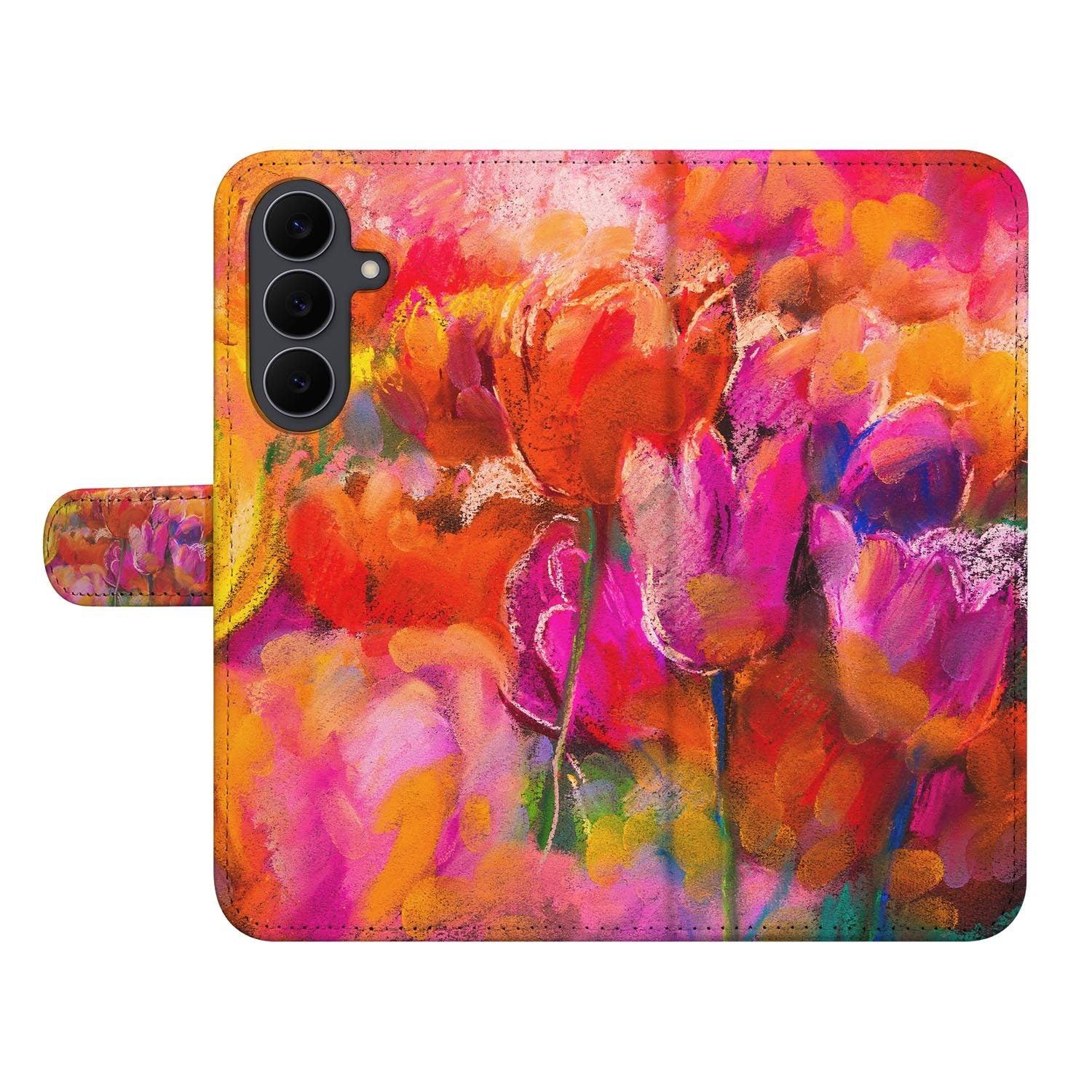 Book case voor de Samsung Galaxy S26 FE met tulpen uit de Tulips Watercoloring collectie