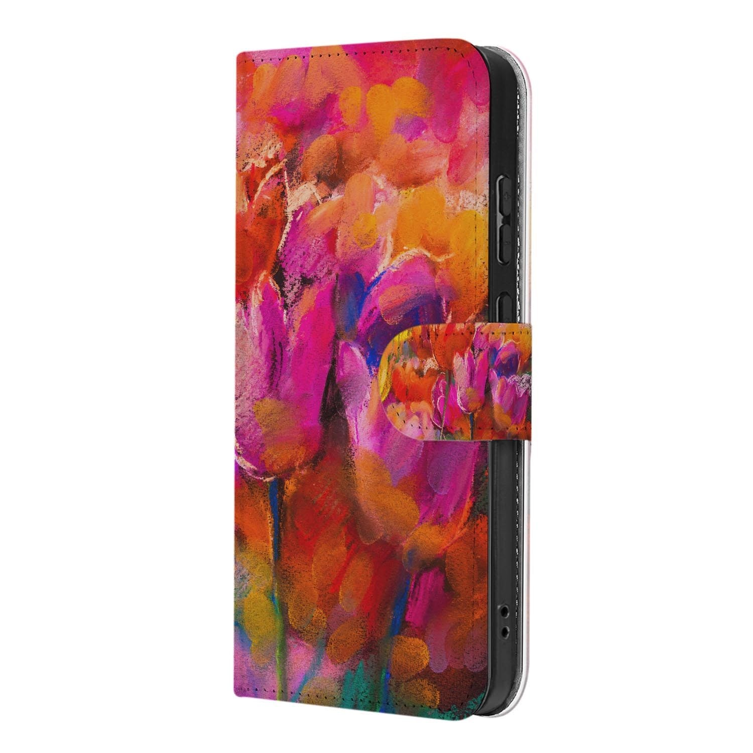 Kunstleren klaphoesje met Tulips print voor de Samsung Galaxy S26 FE
