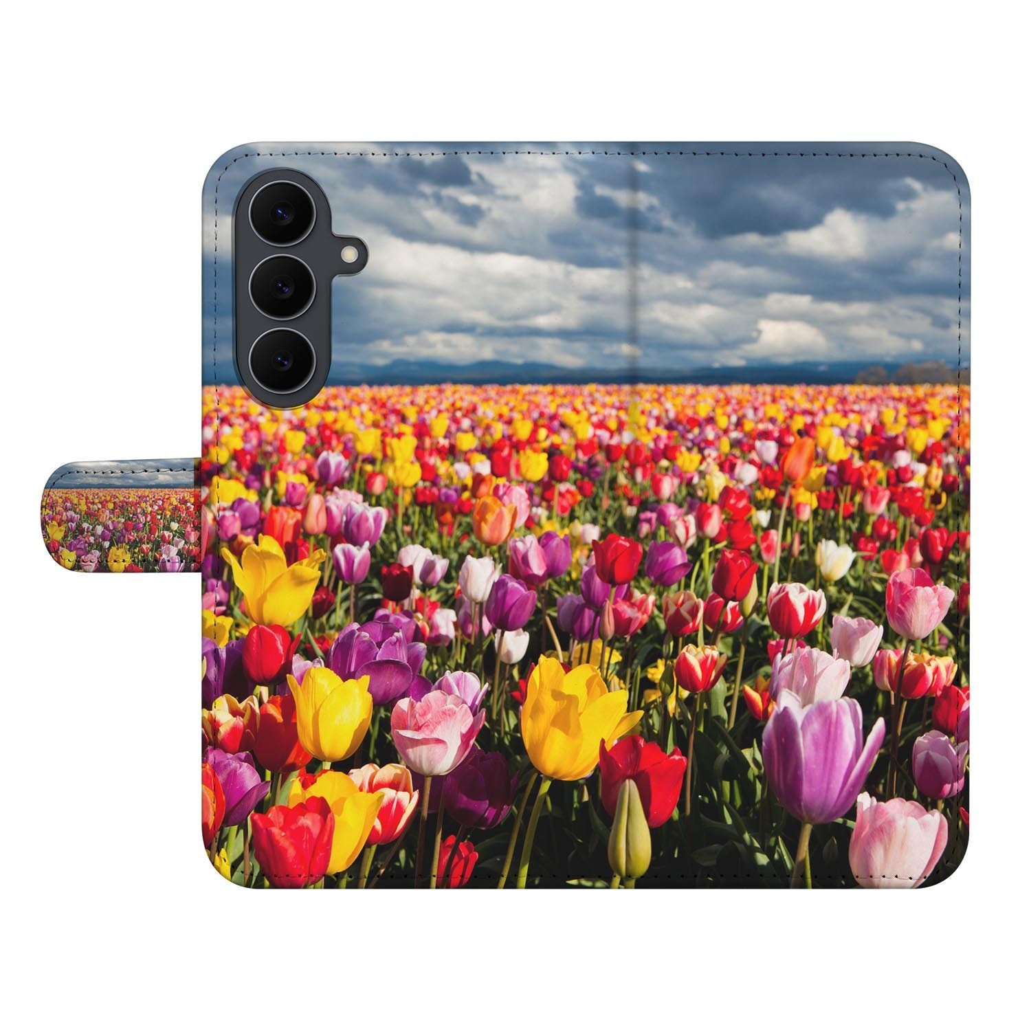 Wallet hoesje Tulpen voor de Samsung Galaxy S26 FE met ruimte voor pasjes